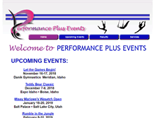 Tablet Screenshot of performanceplusevents.com